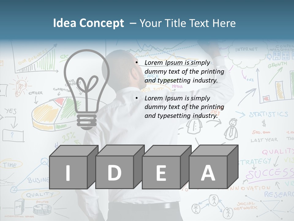 Blog Advertising Draw PowerPoint Template