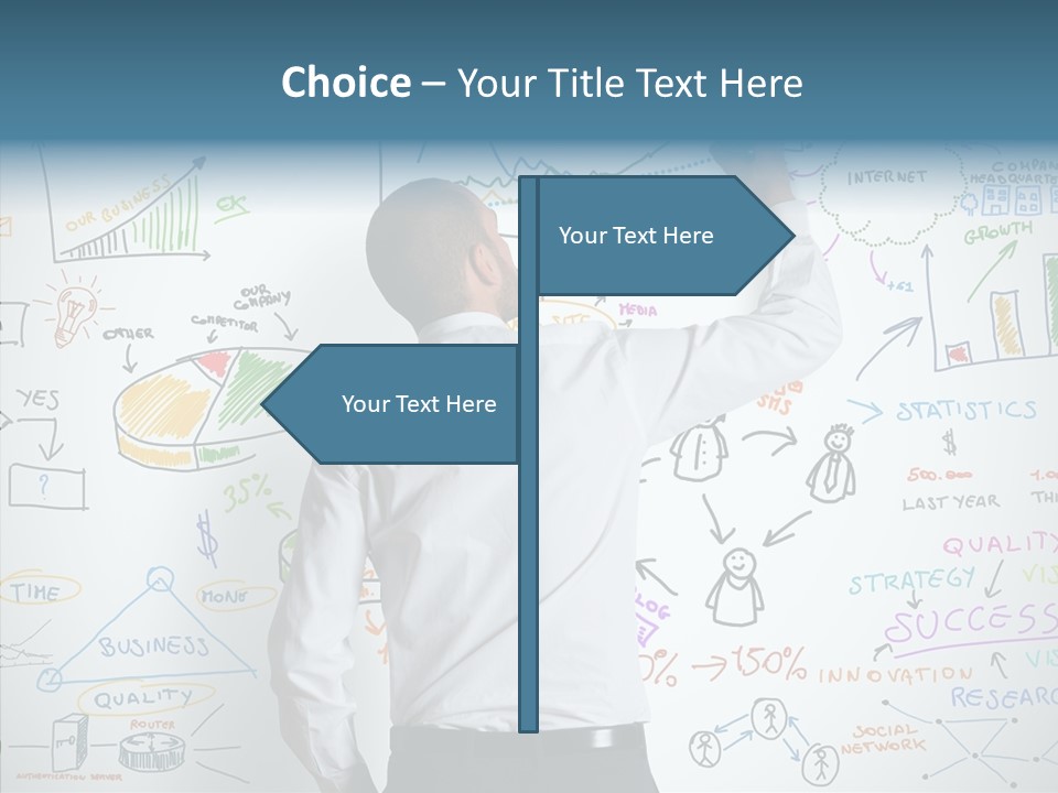 Blog Advertising Draw PowerPoint Template