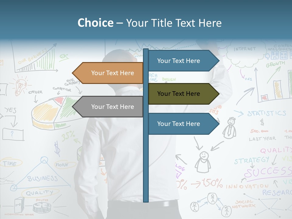 Blog Advertising Draw PowerPoint Template
