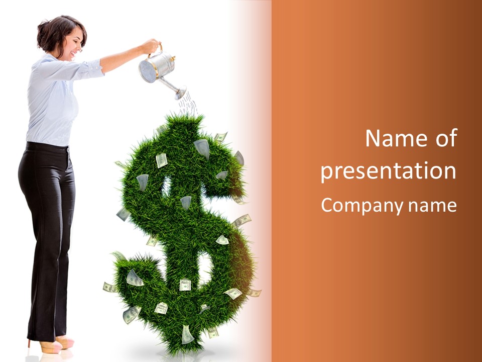 Cash Smile Financial PowerPoint Template