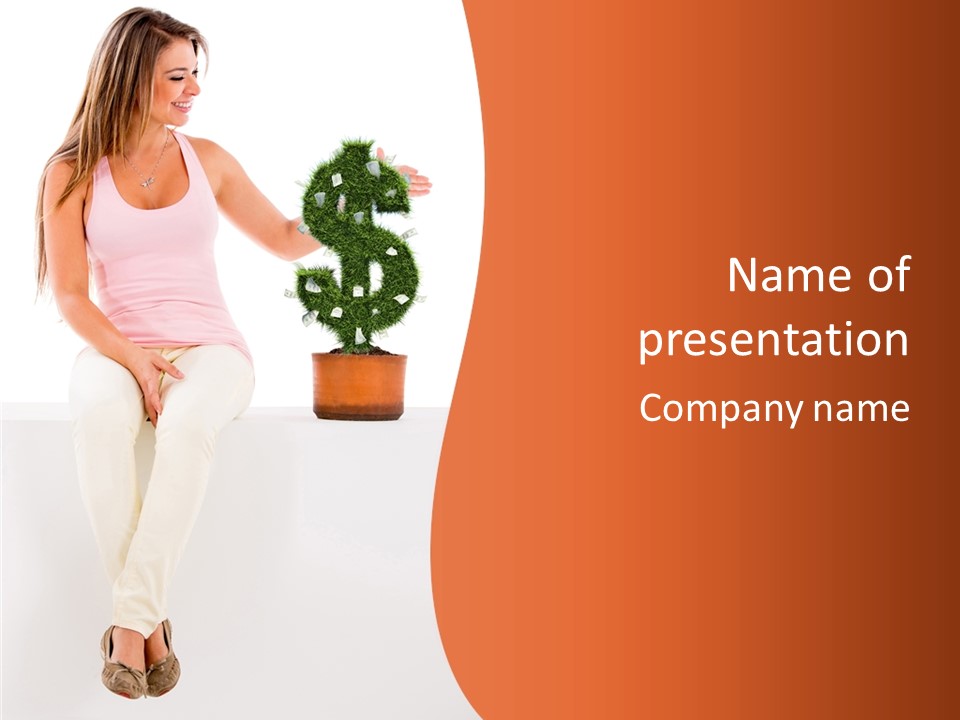 Young Hispanic Finance PowerPoint Template