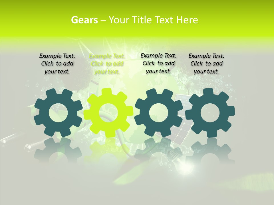 Himmel Umweltschutz Konzept PowerPoint Template