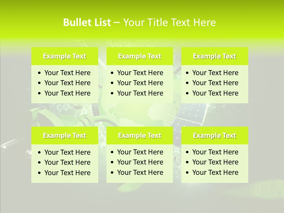 Himmel Umweltschutz Konzept PowerPoint Template