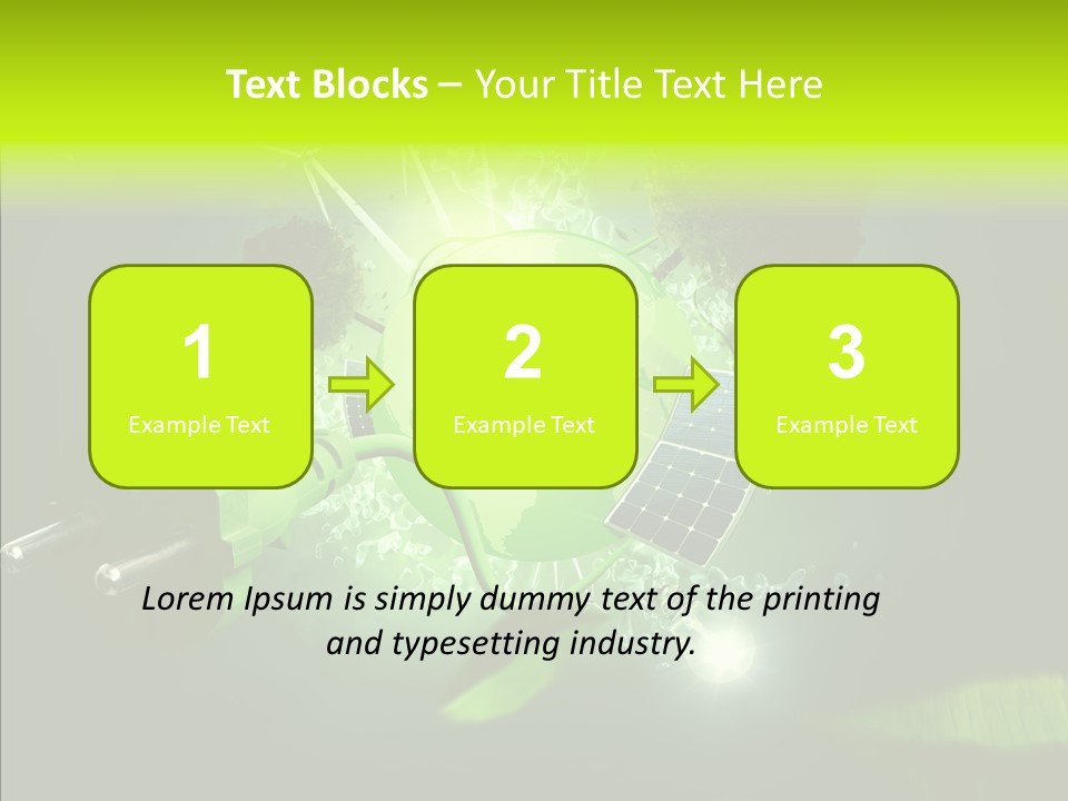 Himmel Umweltschutz Konzept PowerPoint Template