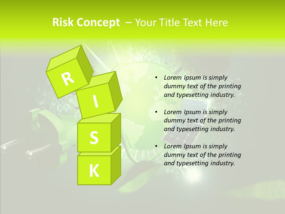 Himmel Umweltschutz Konzept PowerPoint Template