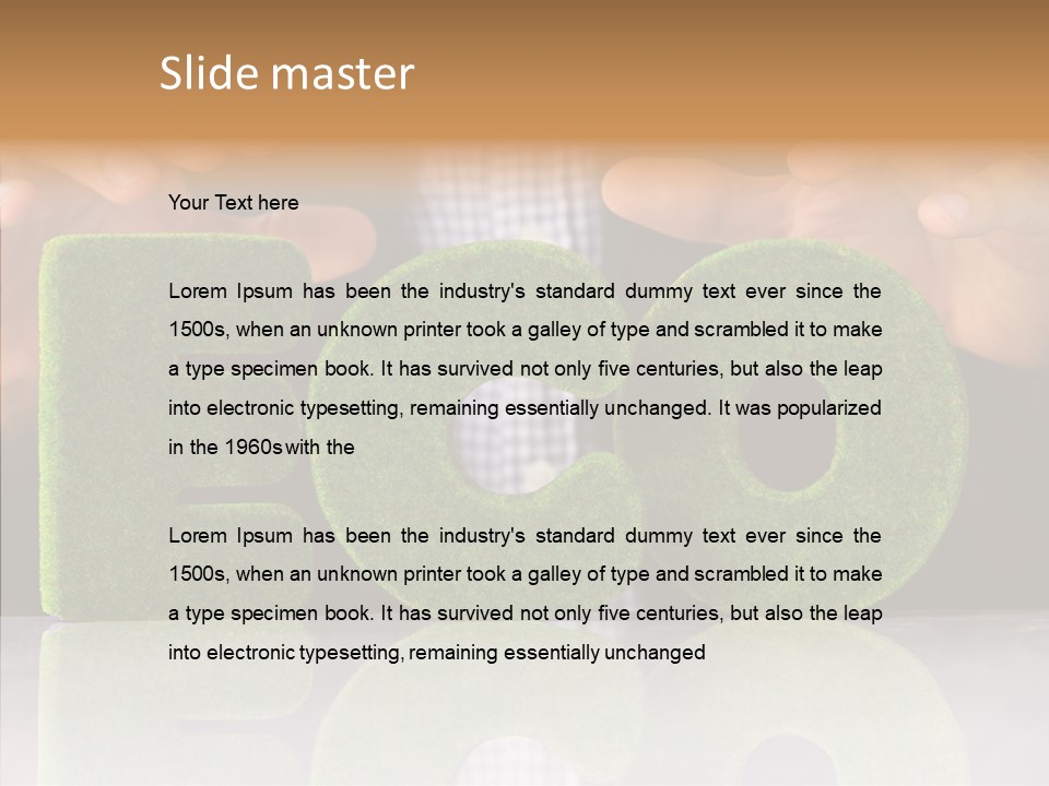 Environment Background Text PowerPoint Template