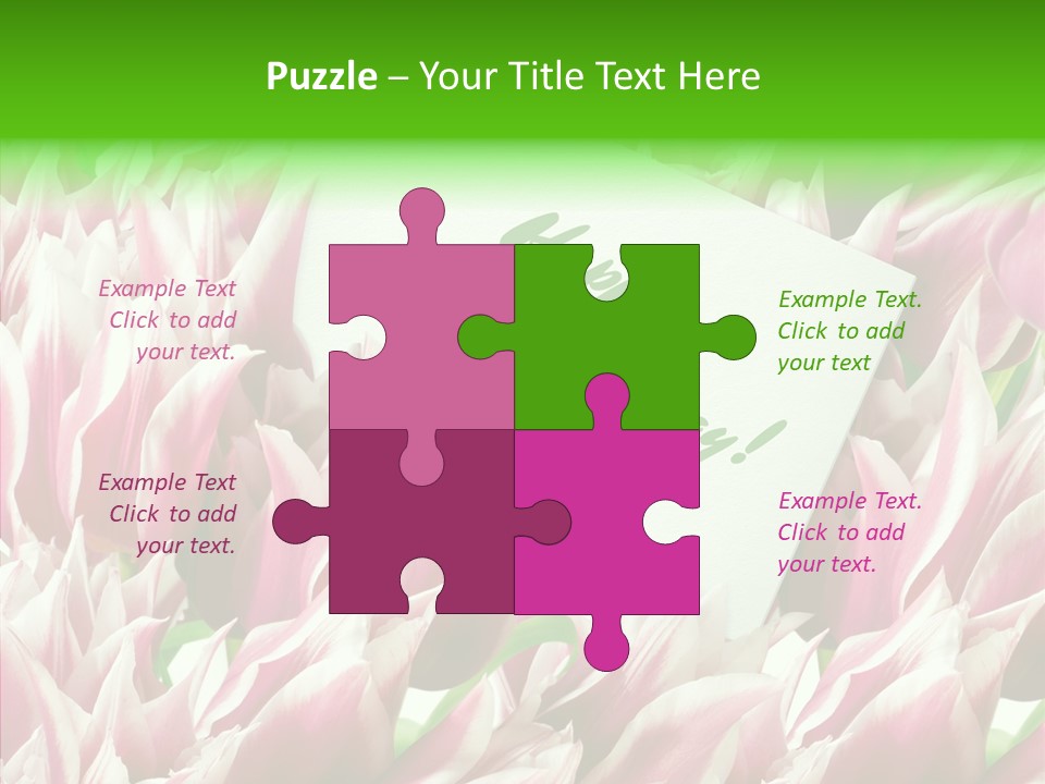 Petals Bouquet Wedding PowerPoint Template