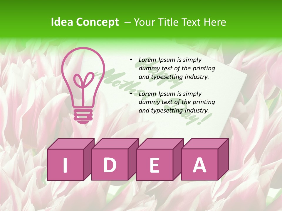 Petals Bouquet Wedding PowerPoint Template