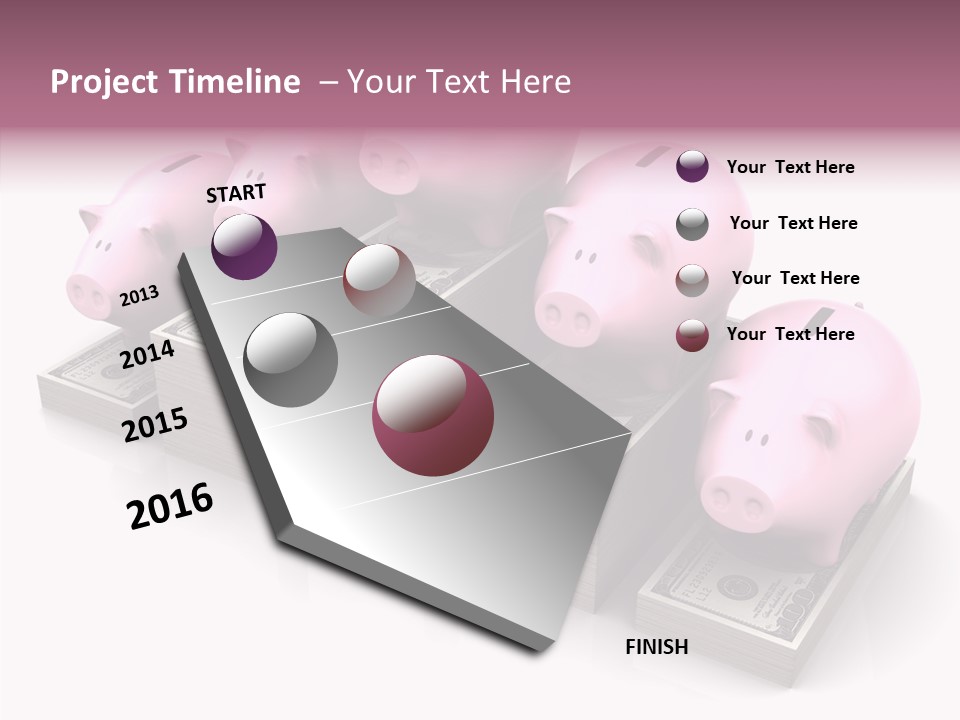 Economic Provident Graph PowerPoint Template