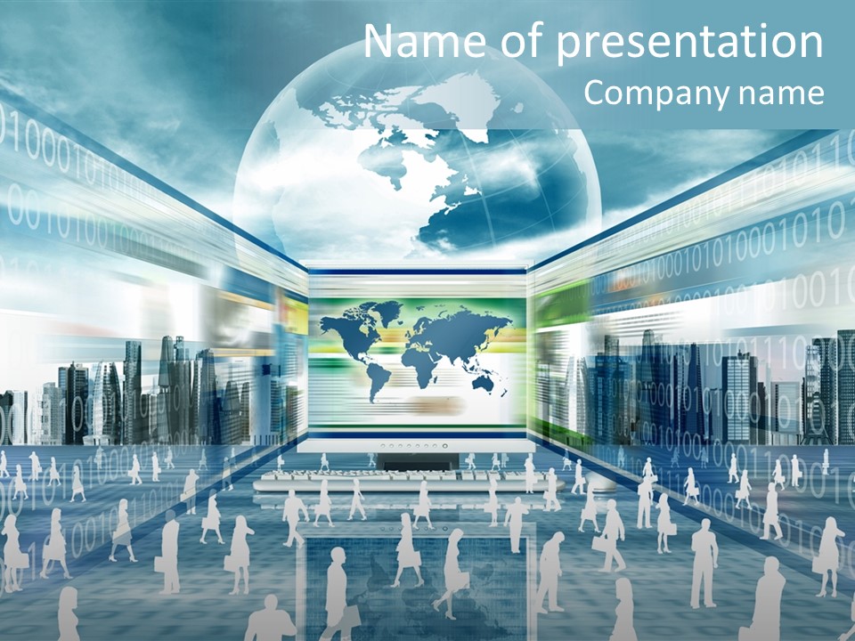 Network Business Online PowerPoint Template