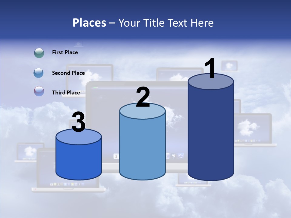 Serveur Multim Ordinateur Portable PowerPoint Template