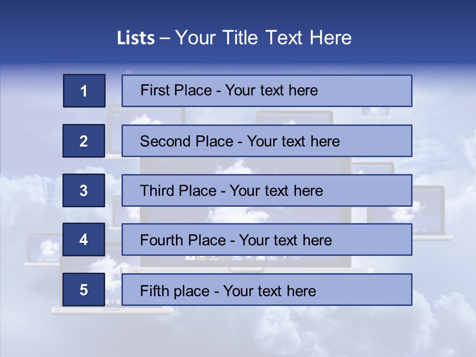 Serveur Multim Ordinateur Portable PowerPoint Template