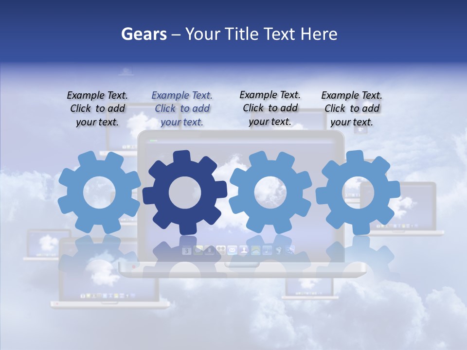 Serveur Multim Ordinateur Portable PowerPoint Template