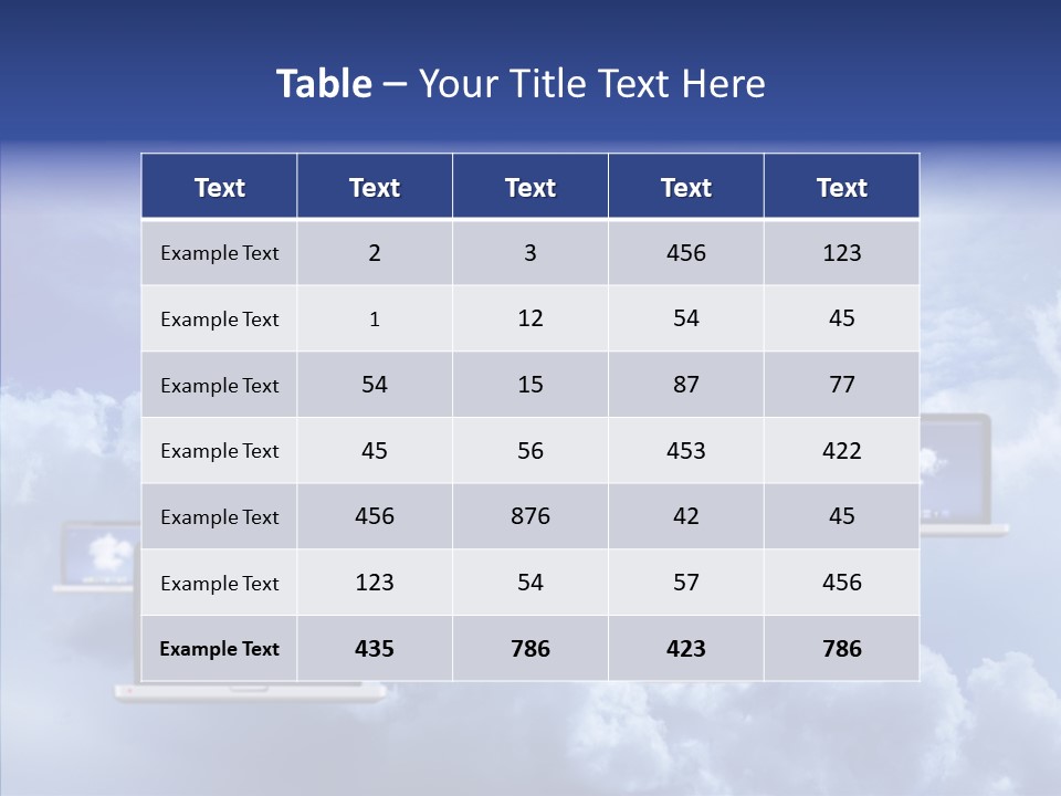 Serveur Multim Ordinateur Portable PowerPoint Template