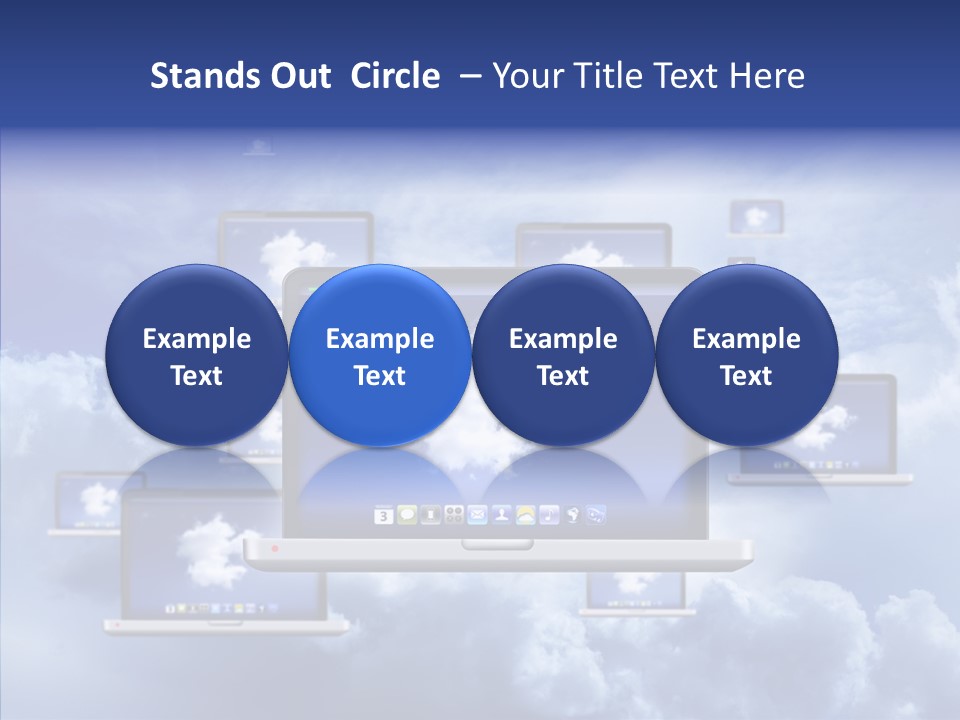 Serveur Multim Ordinateur Portable PowerPoint Template