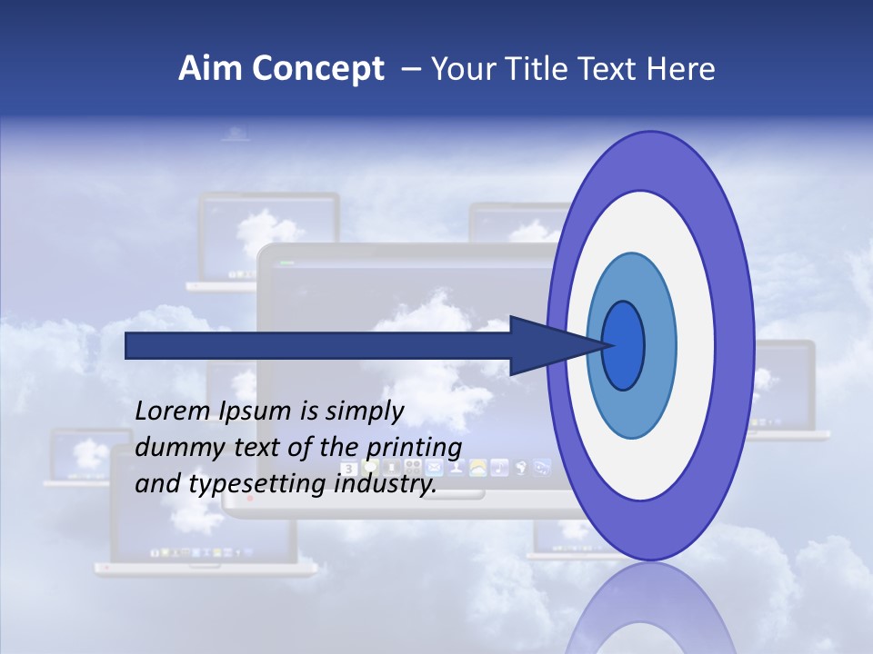 Serveur Multim Ordinateur Portable PowerPoint Template