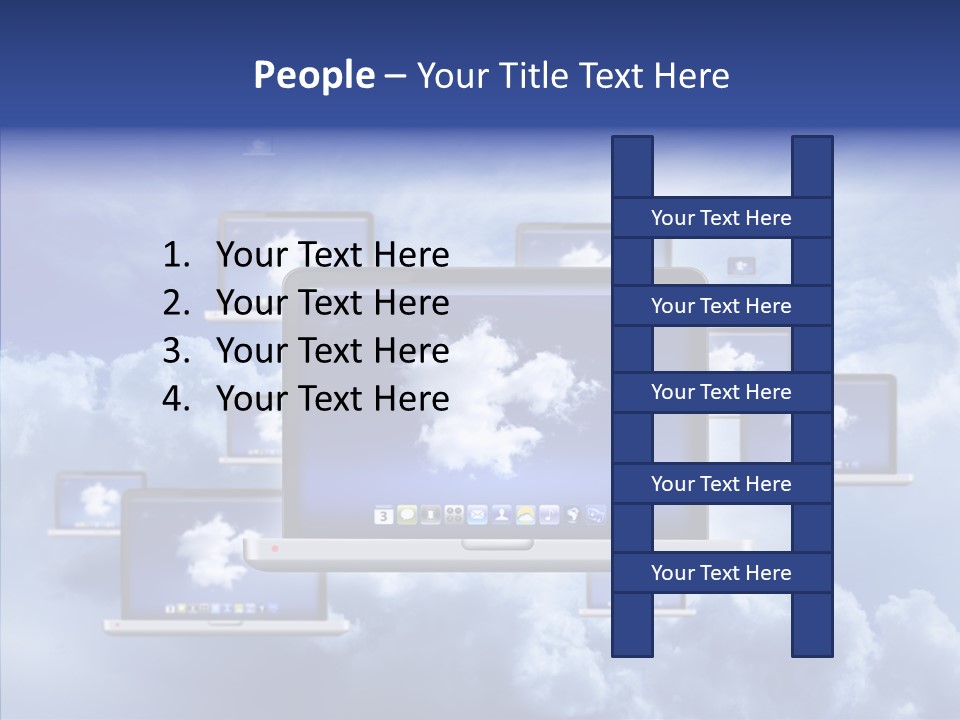 Serveur Multim Ordinateur Portable PowerPoint Template