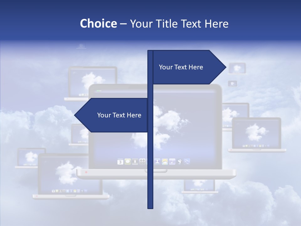 Serveur Multim Ordinateur Portable PowerPoint Template