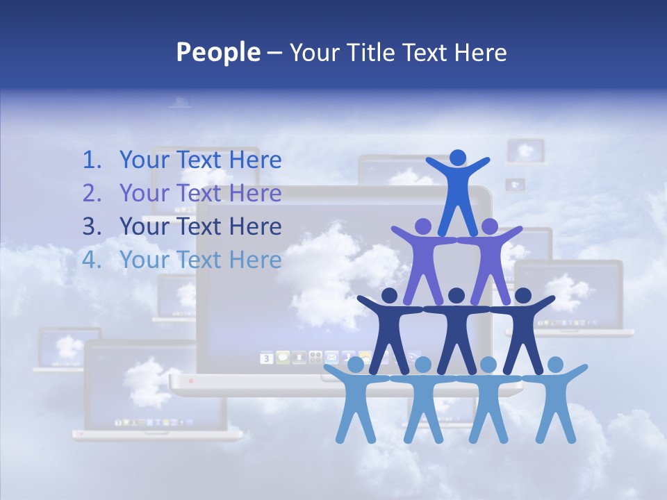 Serveur Multim Ordinateur Portable PowerPoint Template