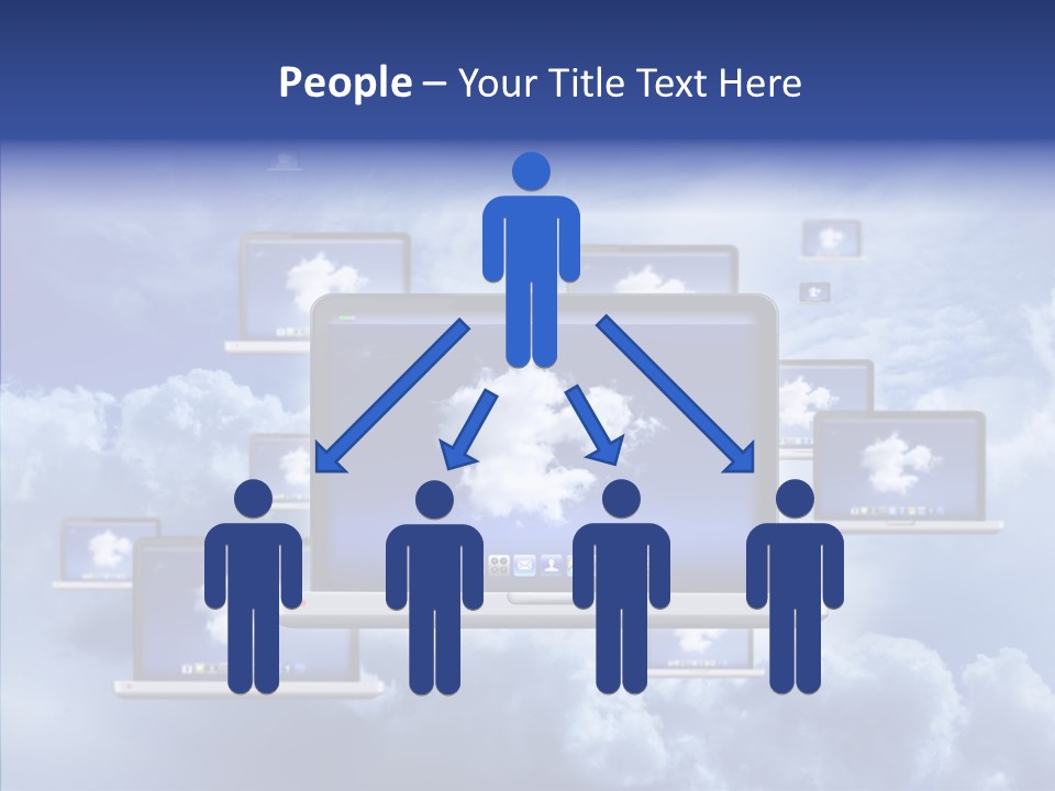 Serveur Multim Ordinateur Portable PowerPoint Template