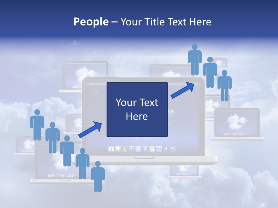 Serveur Multim Ordinateur Portable PowerPoint Template