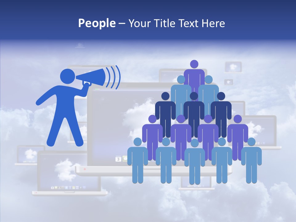 Serveur Multim Ordinateur Portable PowerPoint Template