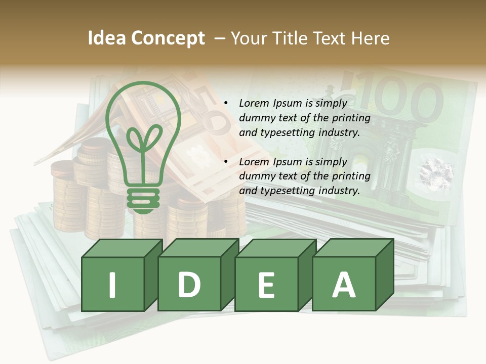 Architecte Achat Demeure PowerPoint Template