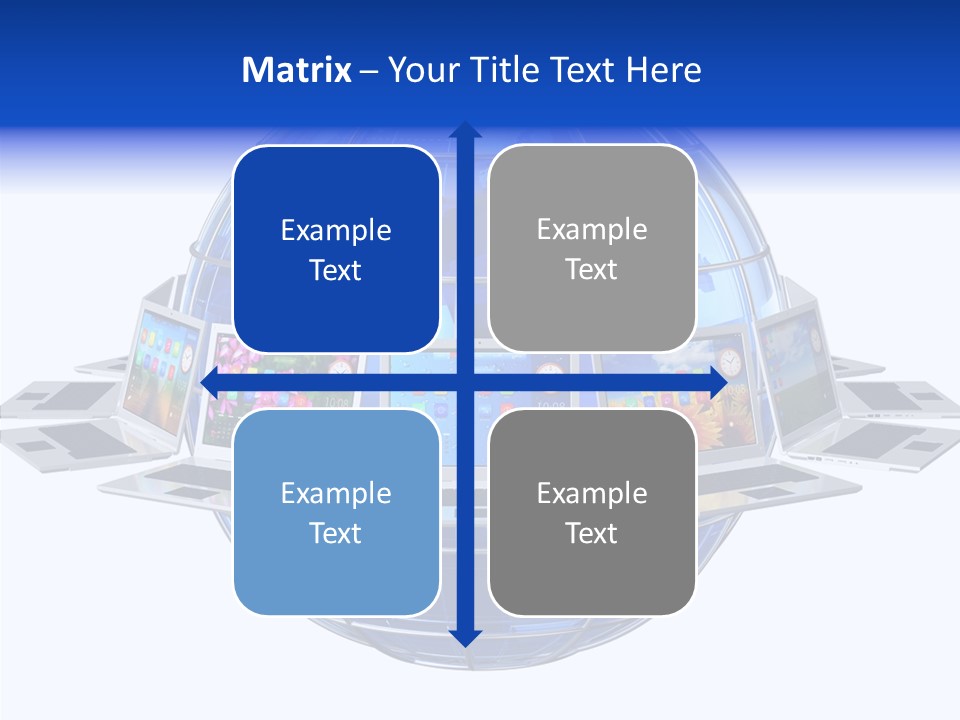 Globe White Background PowerPoint Template