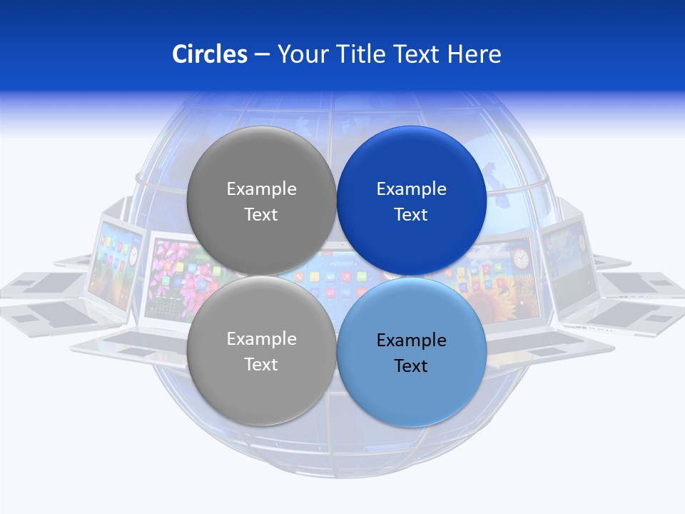 Globe White Background PowerPoint Template