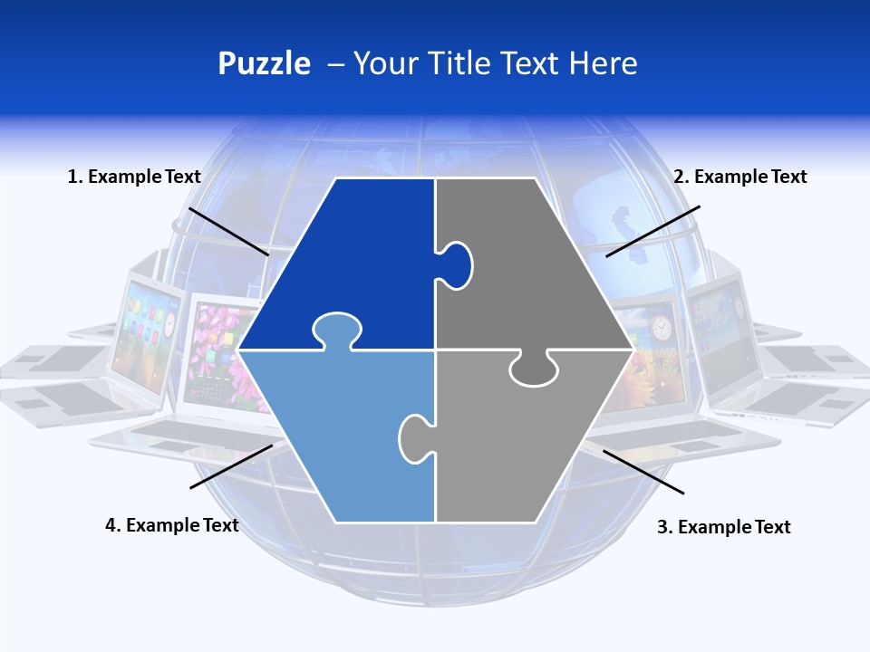 Globe White Background PowerPoint Template