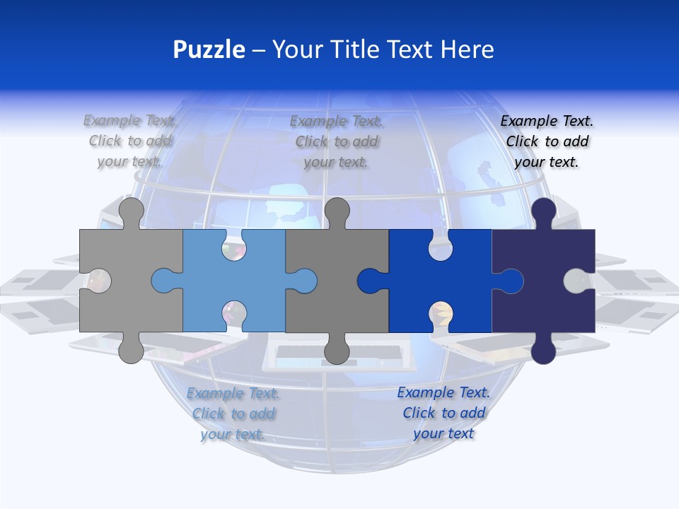 Globe White Background PowerPoint Template