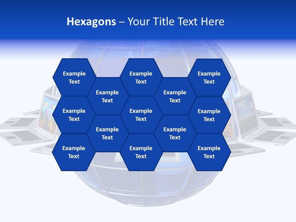 Globe White Background PowerPoint Template