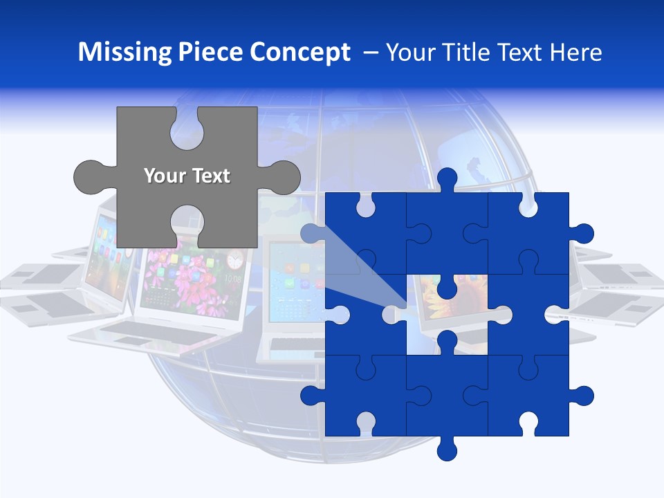 Globe White Background PowerPoint Template