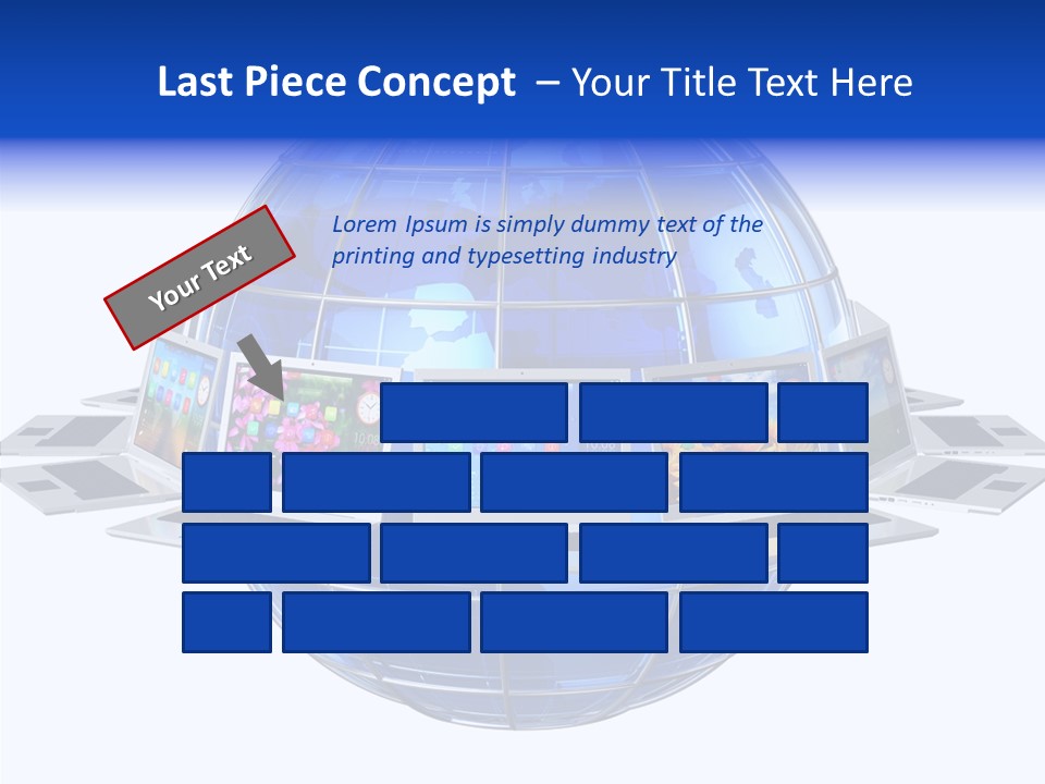 Globe White Background PowerPoint Template