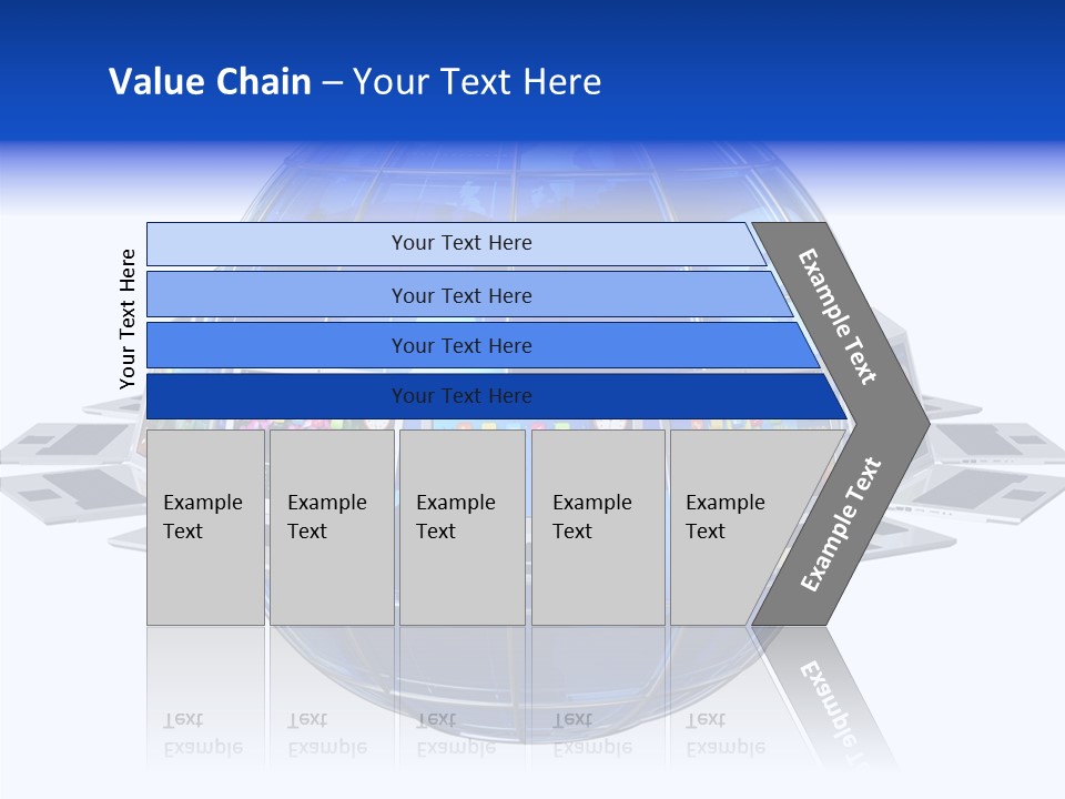 Globe White Background PowerPoint Template