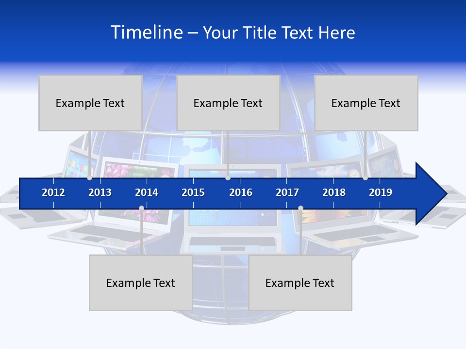 Globe White Background PowerPoint Template