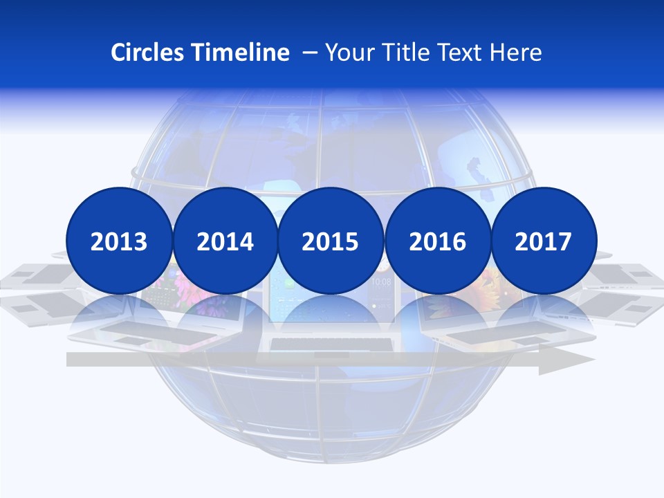 Globe White Background PowerPoint Template