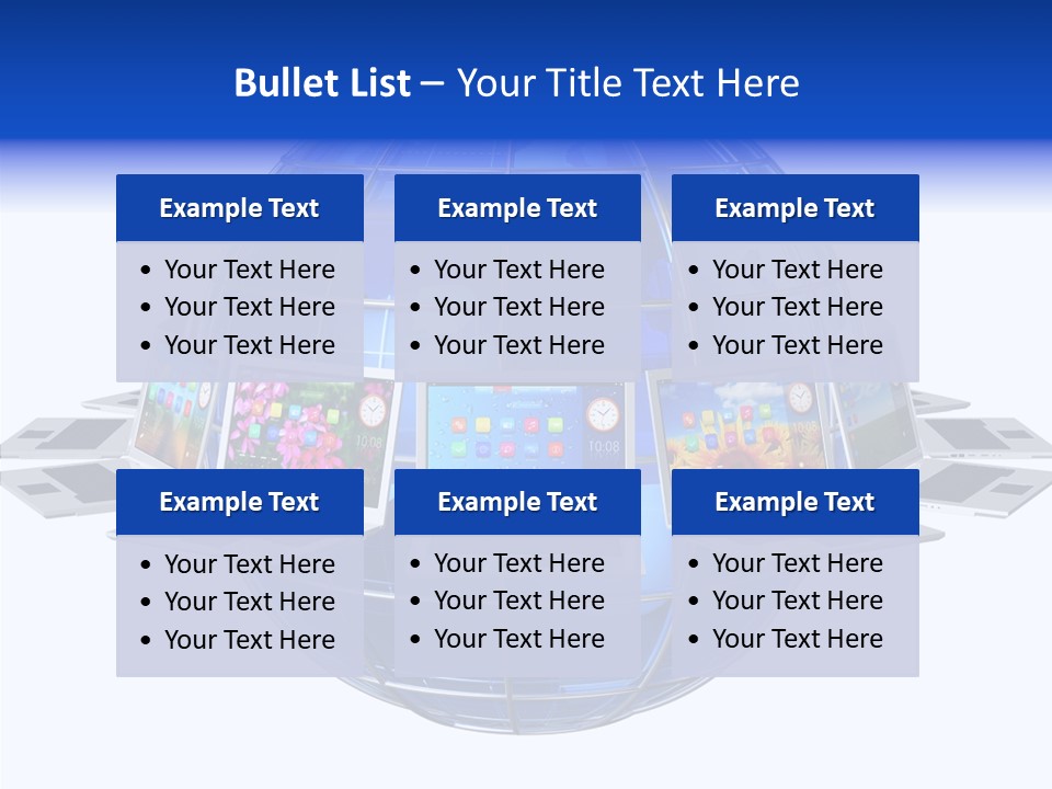 Globe White Background PowerPoint Template