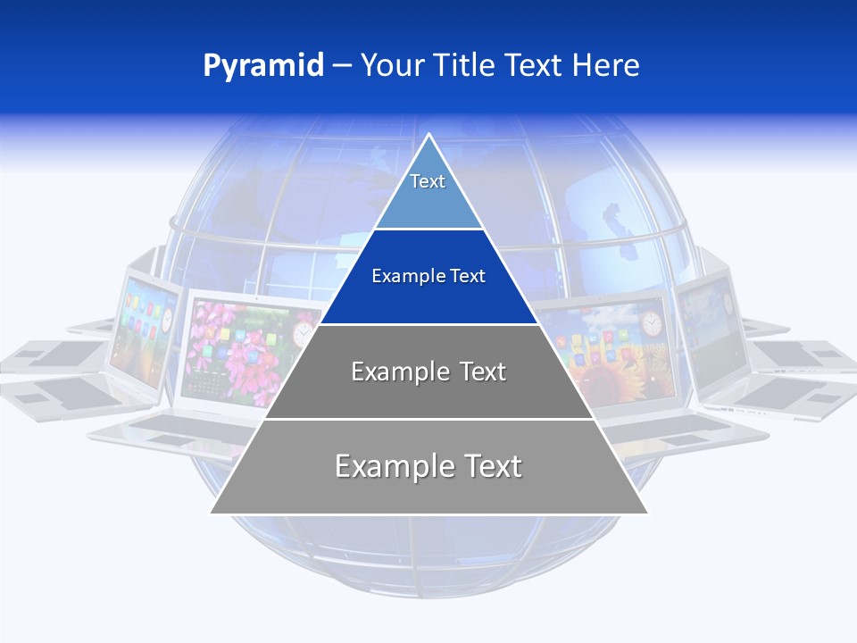 Globe White Background PowerPoint Template