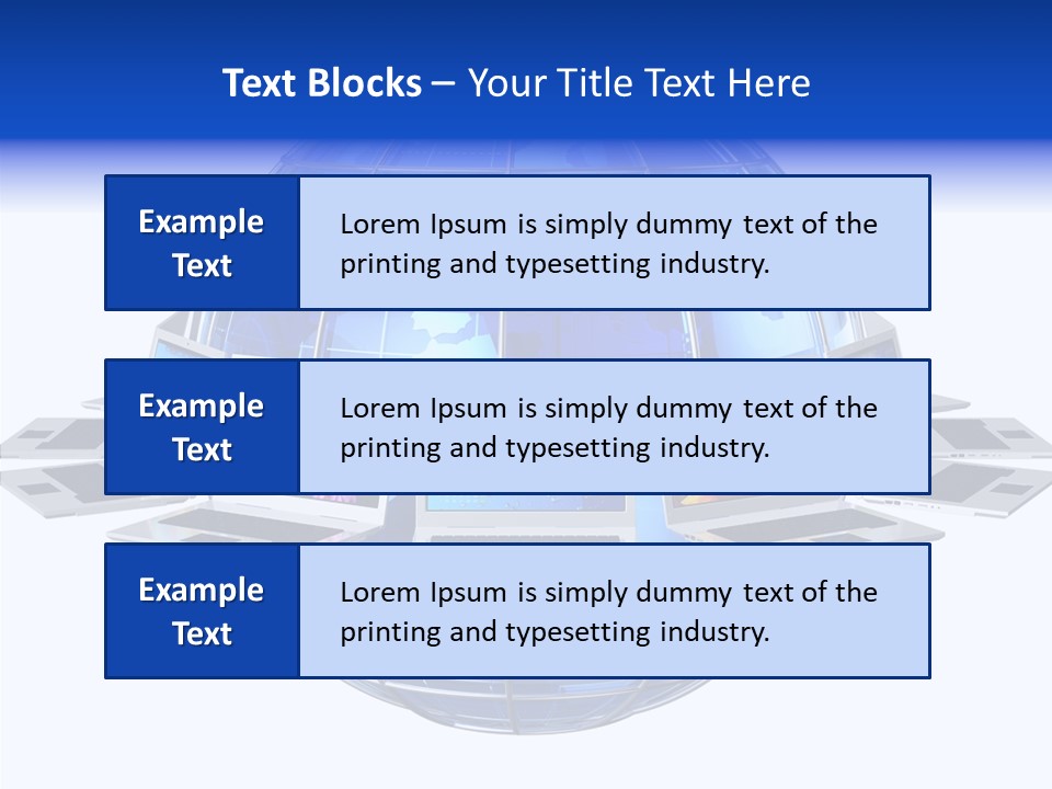 Globe White Background PowerPoint Template