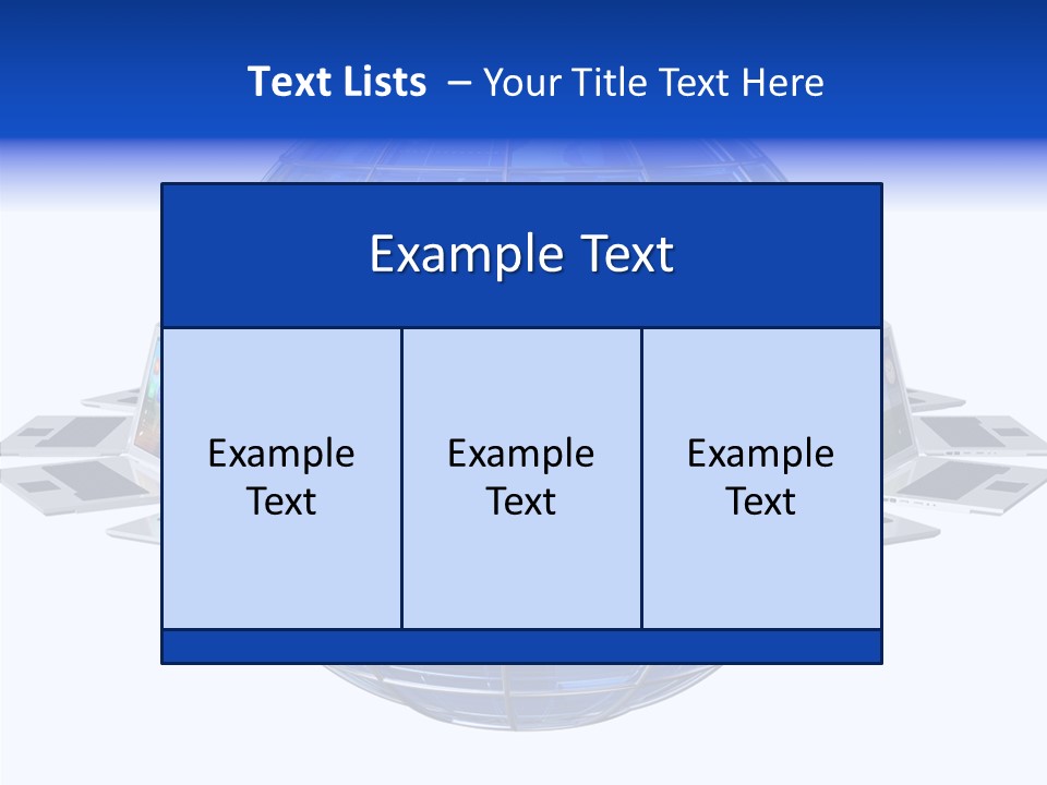 Globe White Background PowerPoint Template