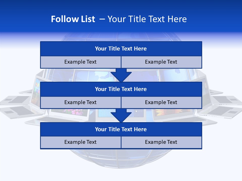 Globe White Background PowerPoint Template