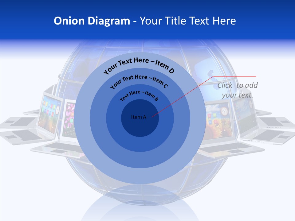 Globe White Background PowerPoint Template