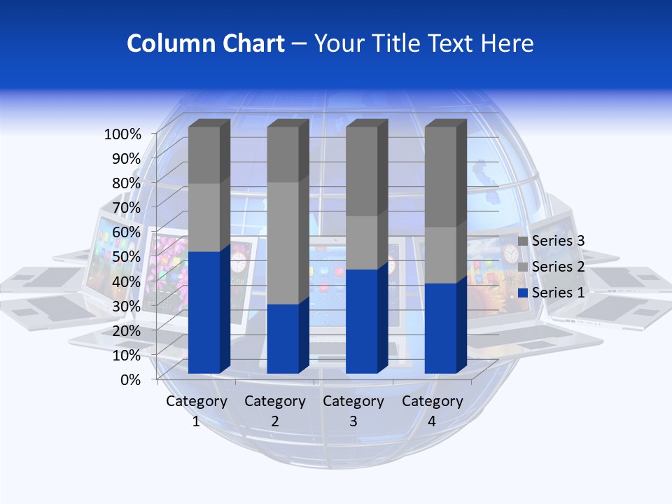 Globe White Background PowerPoint Template