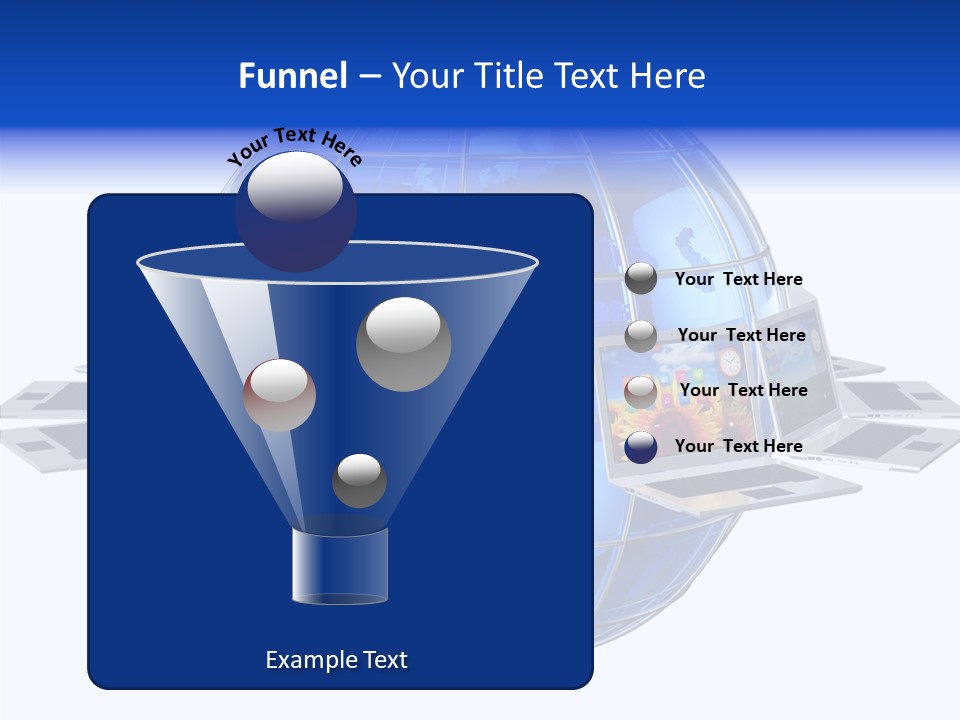 Globe White Background PowerPoint Template