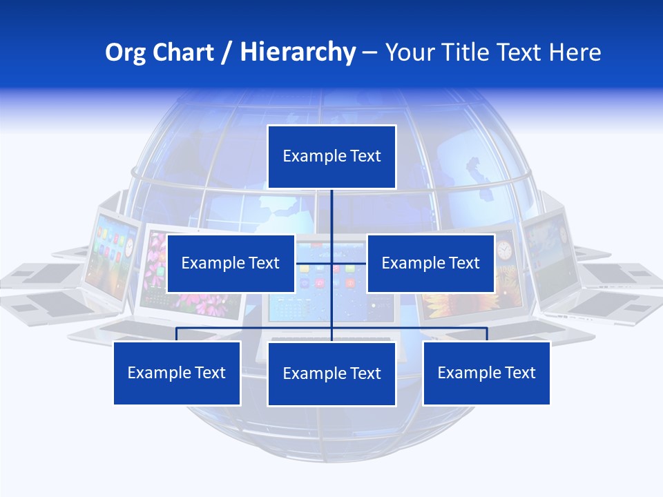 Globe White Background PowerPoint Template