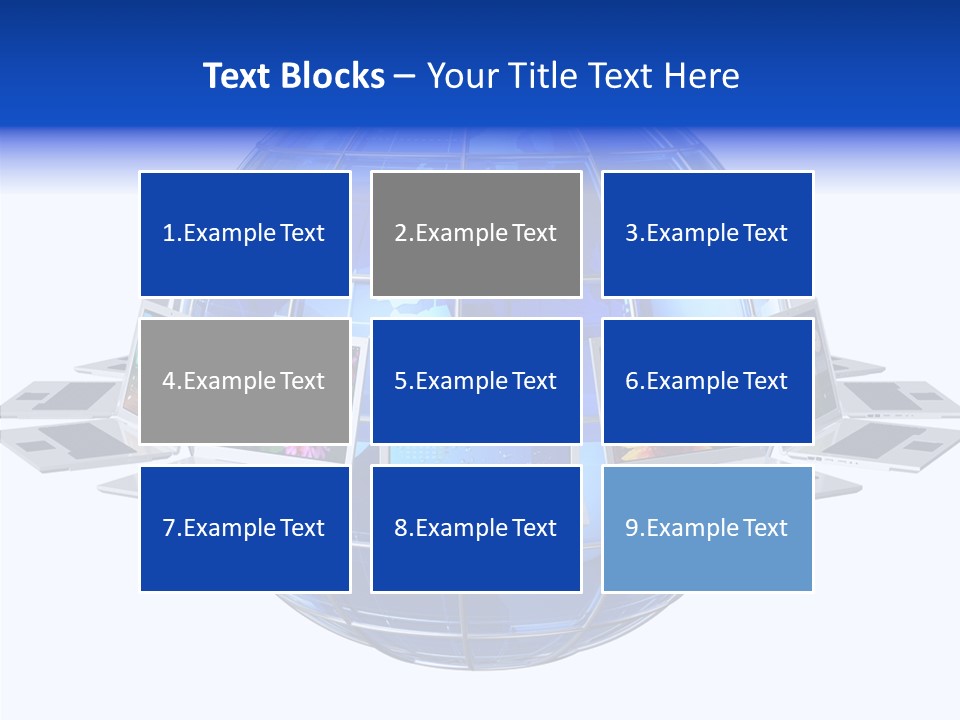 Globe White Background PowerPoint Template