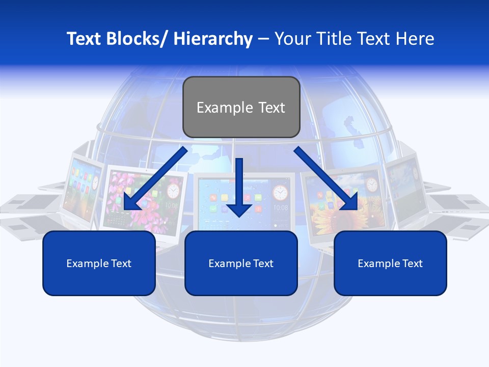 Globe White Background PowerPoint Template