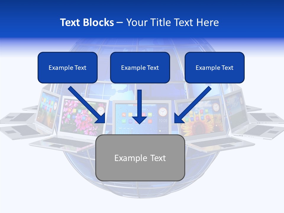 Globe White Background PowerPoint Template