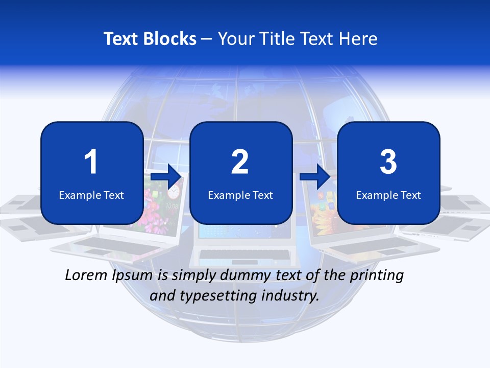 Globe White Background PowerPoint Template